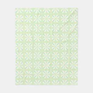 Southwestern Inspired Yellow Green White Fleece Blanket