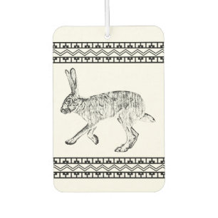 Southwestern Jackrabbit Geometric Design Custom  Air Freshener