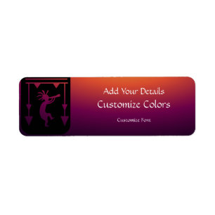 Southwestern Kokopelli Address Label
