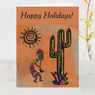 SOUTHWESTERN KOKOPELLI  ART      CARD