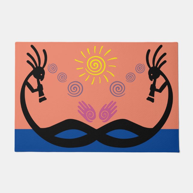Southwestern Kokopelli Doormat (Front)