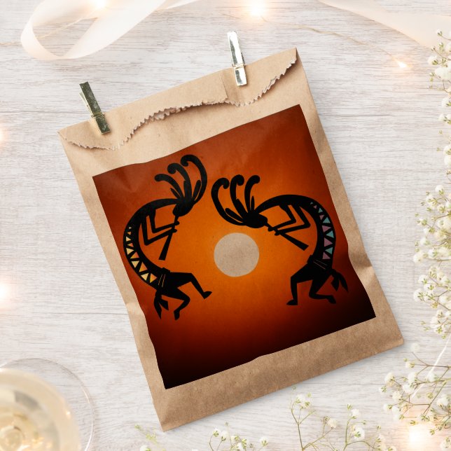 Southwestern Kokopelli Keepsake Favour Bag (Clipped)