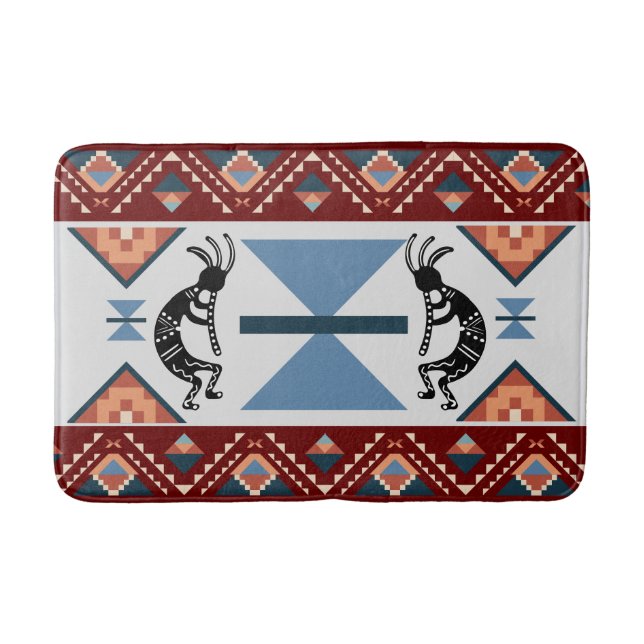 Southwestern Kokopellis Bath Mat (Front)