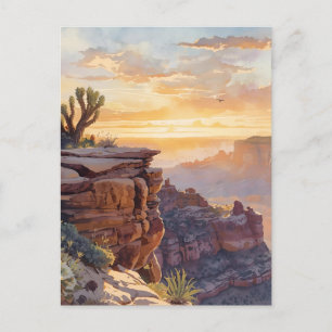 Southwestern Landscape Desert Canyon Sunrise Postcard