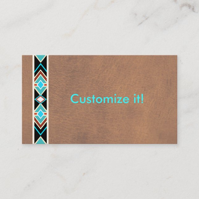 Southwestern Leather Business Cards (Front)