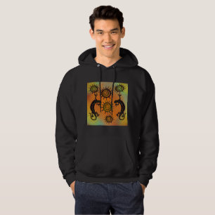 SOUTHWESTERN LIZARD ART HOODIE