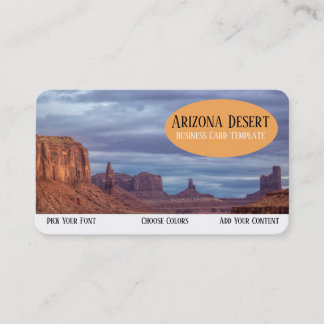 Southwestern Monument Valley Arizona Business Card