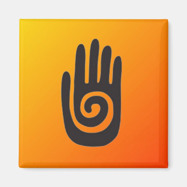 Southwestern Native American Hand Symbol Magnet (Front)