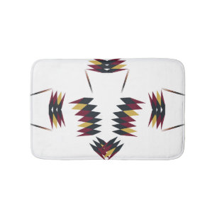 Southwestern Native Art Pattern Bath Mat