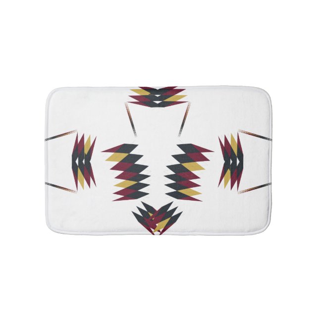 Southwestern Native Art Pattern Bath Mat (Front)