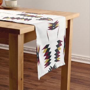 Southwestern Native Art Pattern Short Table Runner