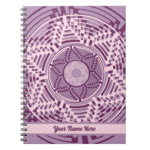 Southwestern Navajo Basket Weave Lavender Notebook
