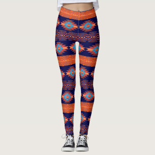 Southwestern navajo ethnic tribal pattern. leggings