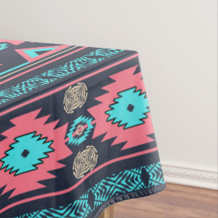 Southwestern navajo ethnic tribal pattern. tablecloth