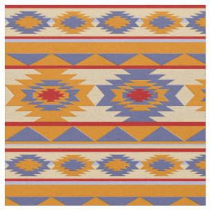 Southwestern navajo tribal pattern fabric
