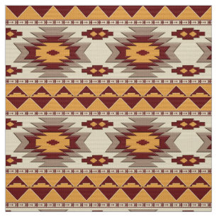 Southwestern navajo tribal pattern fabric
