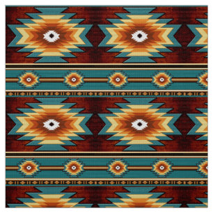 Southwestern navajo tribal pattern fabric