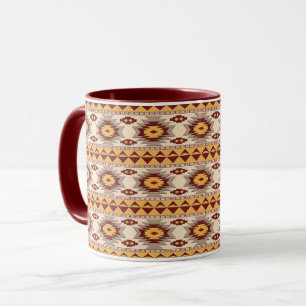 Southwestern navajo tribal pattern mug