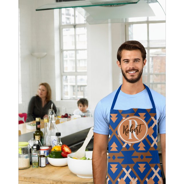Southwestern Oasis Aztec Geometric Apron (Creator Uploaded)