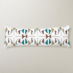Southwestern Oblique Triangle Pattern Design Body Pillow