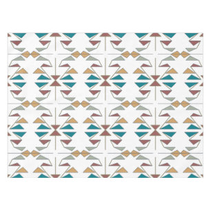 Southwestern Oblique Triangle Pattern Design Tablecloth