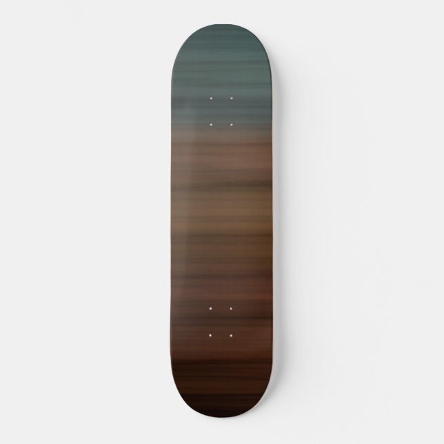 Southwestern Painted Desert Faux Wood Skateboard (Front)