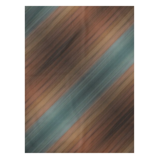 Southwestern Painted Desert Faux Wood Tablecloth (Front)