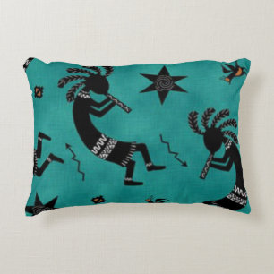 Southwestern pattern accent throw pillow