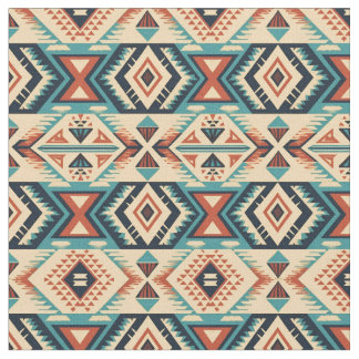 Southwestern Pattern-Bold Tribal Geometric Fabric