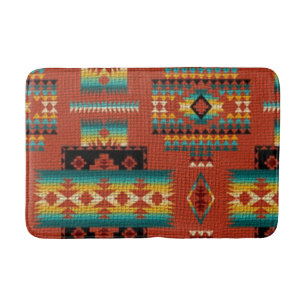 Southwestern pattern fun medium bathmat