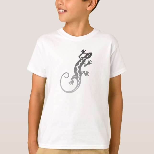 Southwestern Petroglyph Gecko Kid's Shirt (Front)
