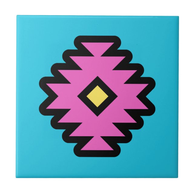 Southwestern Pop-Art Design Tile (Front)