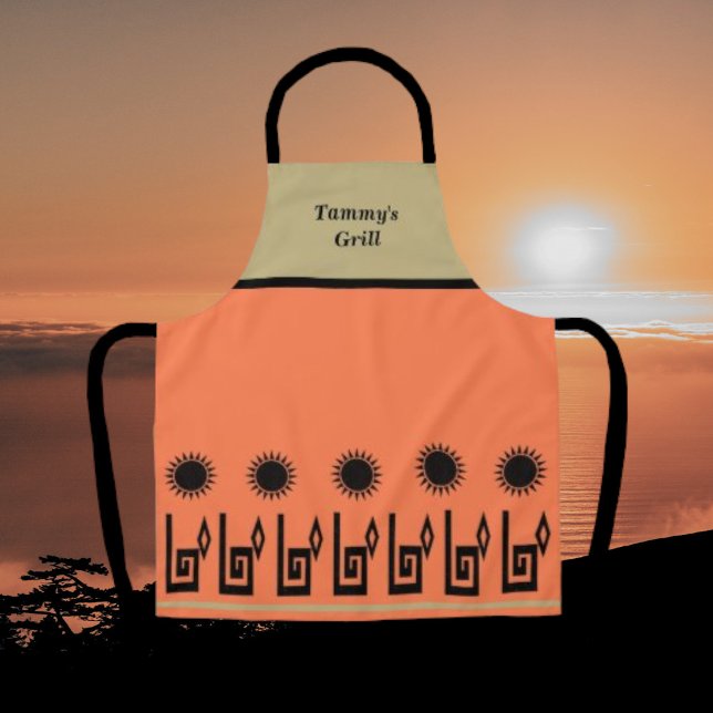 Southwestern Sand and Coral Restaurant Apron (Creator Uploaded)