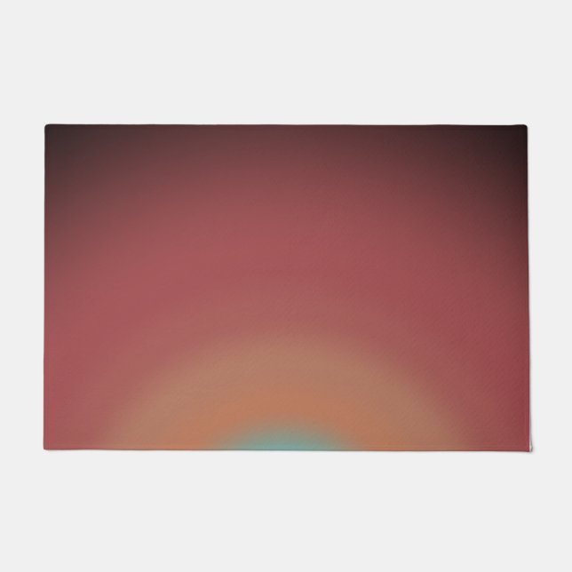 Southwestern Southwest Desert Rainbow Art Design Doormat (Front)