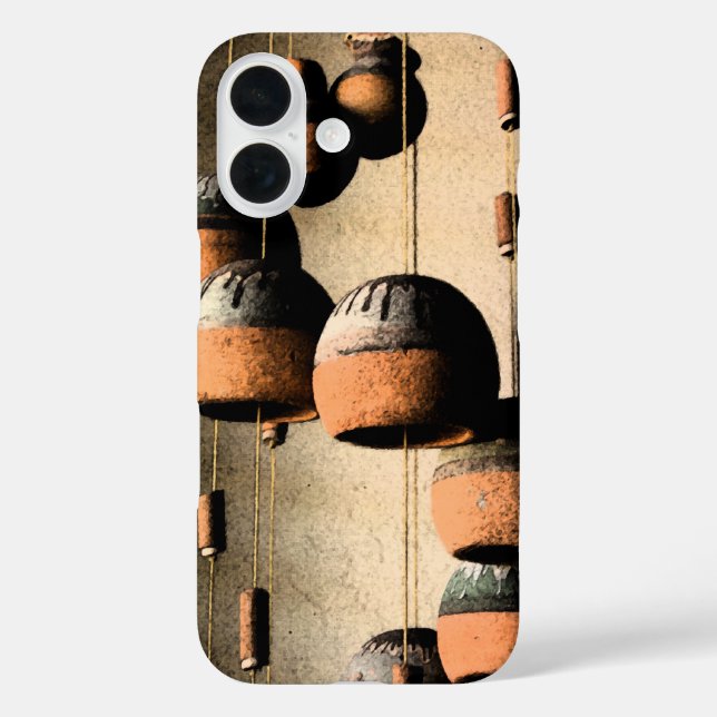 Southwestern Spiralled Clay Wind Chimes Still Life Case-Mate iPhone Case (Back)