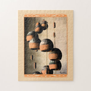 Southwestern Spiralled Clay Wind Chimes Still Life Jigsaw Puzzle