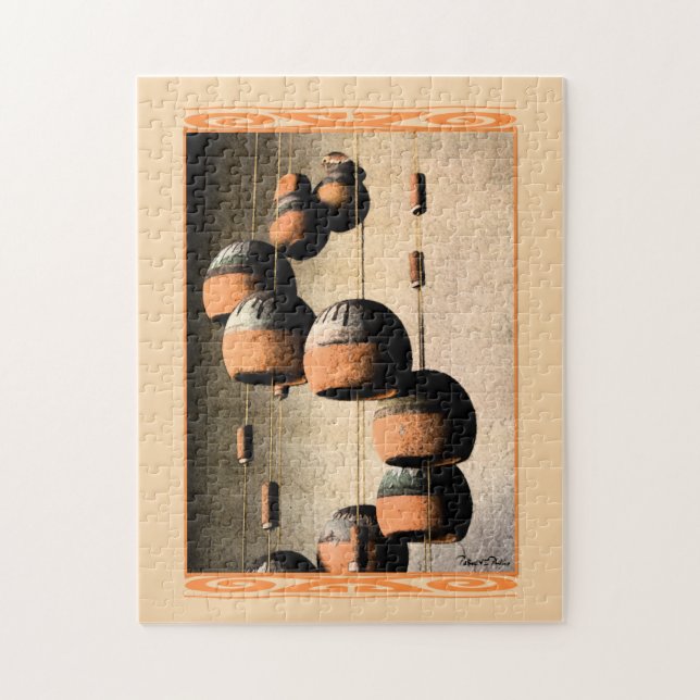 Southwestern Spiralled Clay Wind Chimes Still Life Jigsaw Puzzle (Vertical)