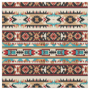 Southwestern Stripes Pattern-Bold Tribal Fabric