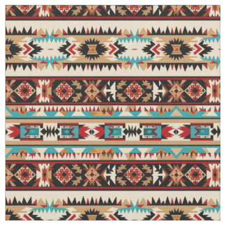 Southwestern Stripes Pattern-Bold Tribal Fabric