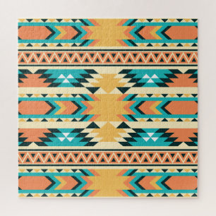 Southwestern Style Boho Pattern Jigsaw Puzzle