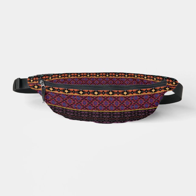 Southwestern Style Borders Beautiful Fanny Pack (Front)