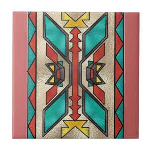 Southwestern style ceramic tile
