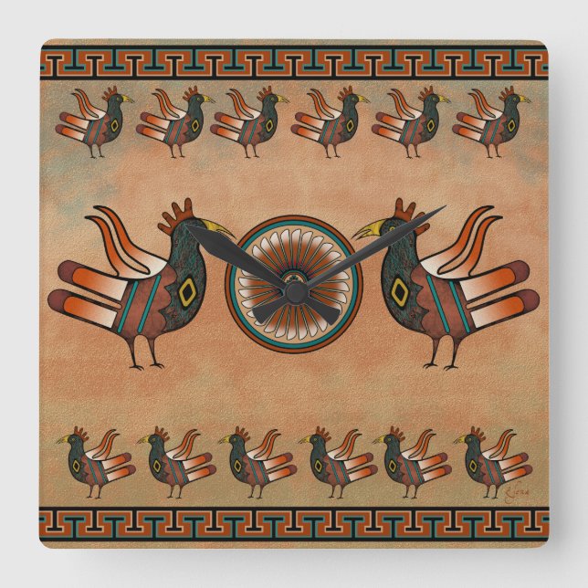 Southwestern style clock (Front)