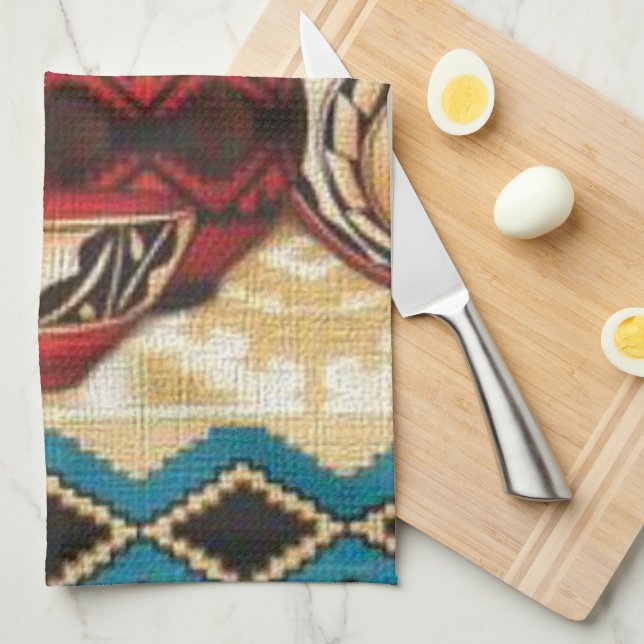 Southwestern Style kitchen towel (Quarter Fold)