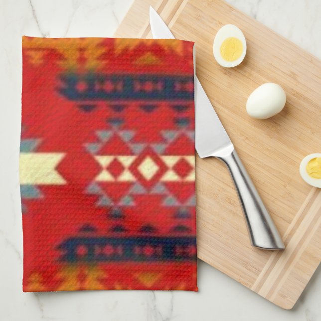 Southwestern Style kitchen towel (Quarter Fold)