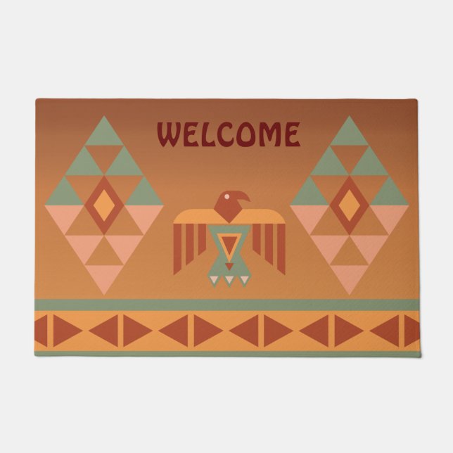 Southwestern Style Native American Doormat (Front)