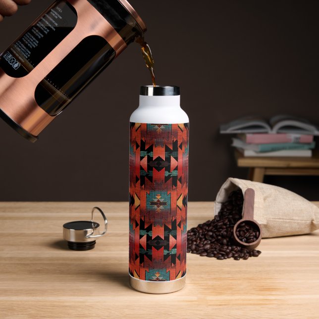 Southwestern Style Sunset Inspired Beautiful Water Bottle (Coffee)