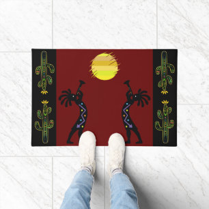 Southwestern Sun Kokopelli Doormat