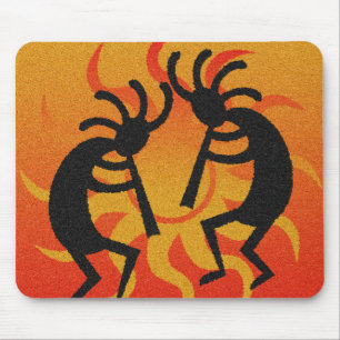 Southwestern Tribal Design Desert Sun Kokopelli Mouse Pad