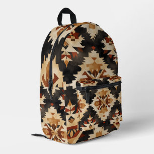 Southwestern Tribal Geometric Backpack